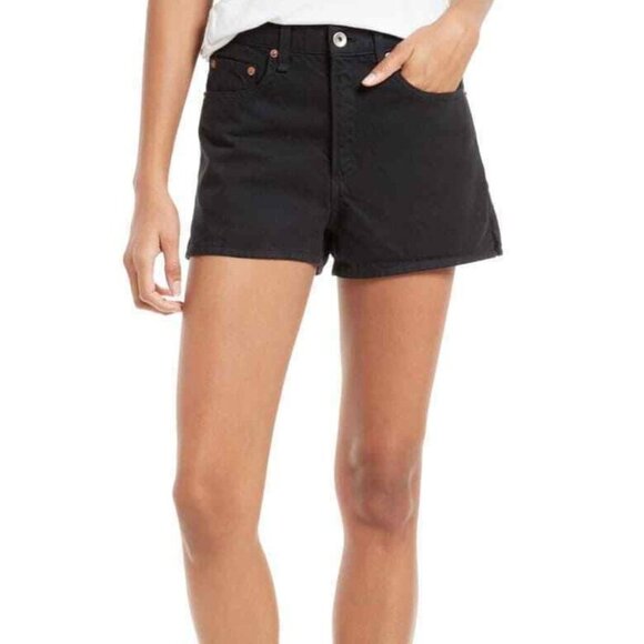 rag & bone Pants - Rag & Bone Justine High Waist Denim Shorts
